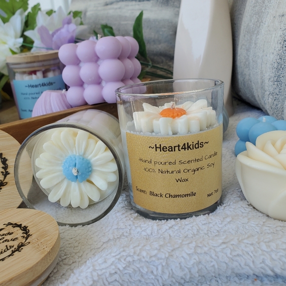 Heart4kids Scented Candles Black Chamomile 2×(7oz) - Picture 3 of 10